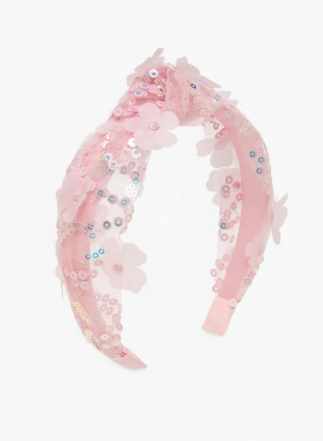 فلورا بيلا من شو إكسبرس Hairband With Floral Embellishment Ramadan Collections